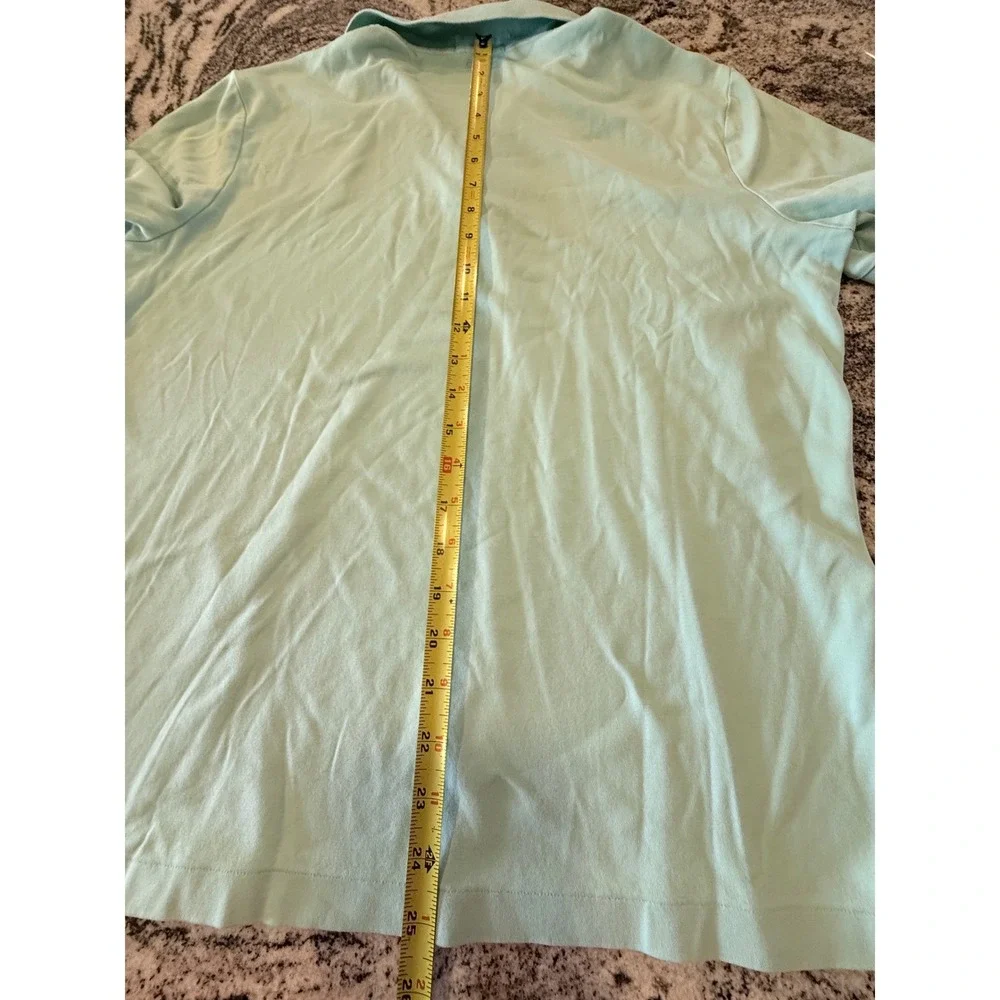 Polo Ralph Lauren Mens Classic Fit Cotton Mesh Polo Shirt Mint‎ Green Size M